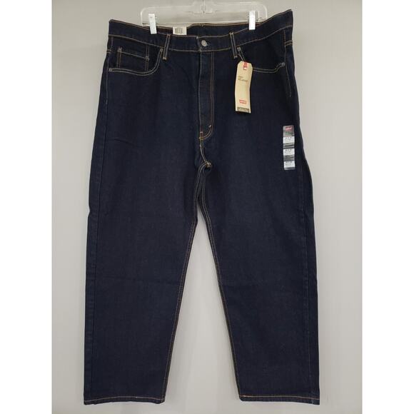NEW Levis 550 Jeans Men’s 44x30 Blue Denim Relaxed Fit Tapered Leg - Picture 1 of 5